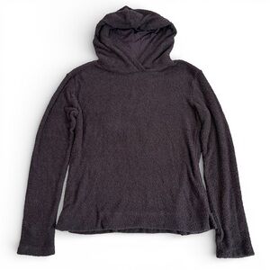Nine Britton Hooded Super Soft Purple Sweater - Medium